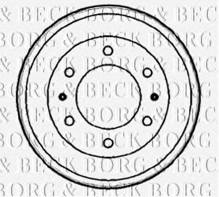 Тормозной барабан BORG & BECK BBR7163