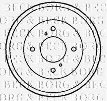 Тормозной барабан BORG & BECK BBR7165