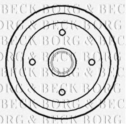 Тормозной барабан BORG & BECK BBR7176