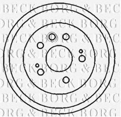 Тормозной барабан BORG & BECK BBR7180