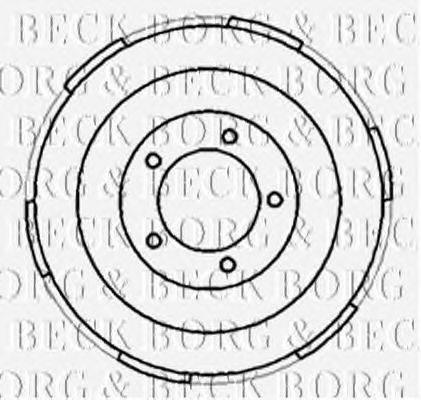 Тормозной барабан BORG & BECK BBR7185