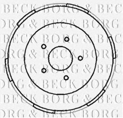 Тормозной барабан BORG & BECK BBR7186