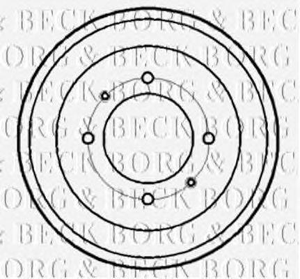 Тормозной барабан BORG & BECK BBR7190