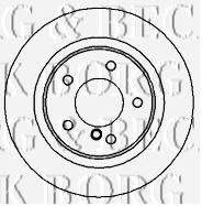 Тормозной диск BORG & BECK BBD4677