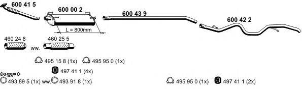 Система выпуска ОГ ERNST 340025