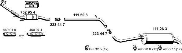 Система выпуска ОГ ERNST 190032