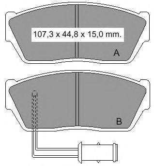 Комплект тормозных колодок, дисковый тормоз VEMA 833910
