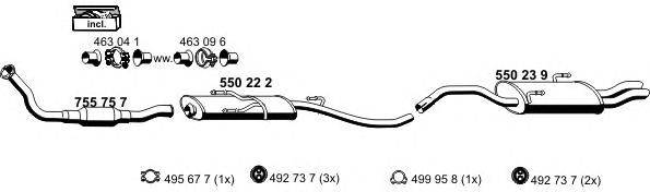 Система выпуска ОГ ERNST 120096