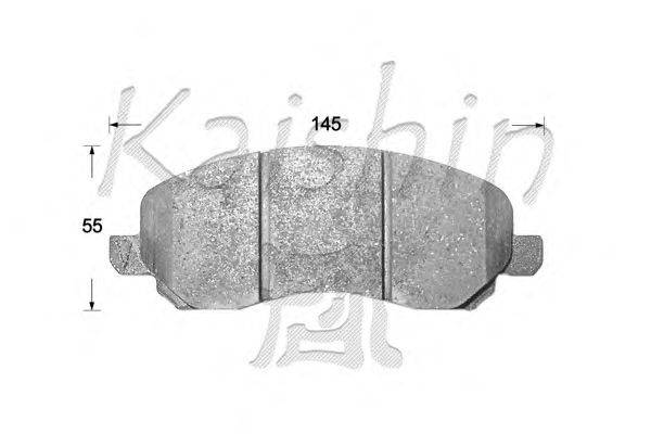 Комплект тормозных колодок, дисковый тормоз KAISHIN D10144