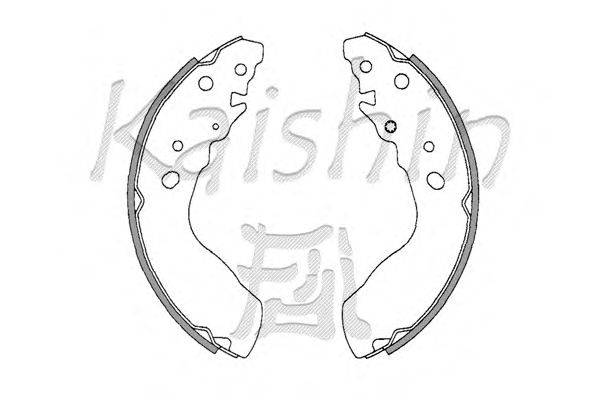 Комплект тормозных колодок KAISHIN K9947