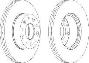 Тормозной диск WAGNER WGR1170-1