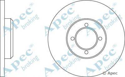 Тормозной диск APEC braking DSK207