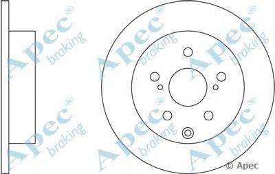 Тормозной диск APEC braking DSK2524