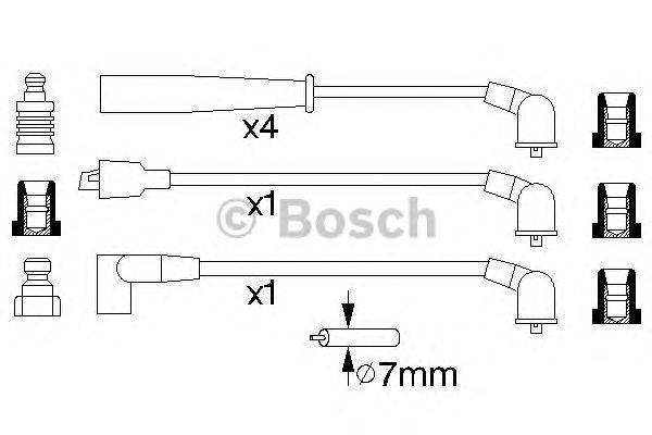 Комплект проводов зажигания BOSCH 0 986 356 735