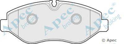 Комплект тормозных колодок, дисковый тормоз APEC braking PAD1515