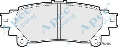 Комплект тормозных колодок, дисковый тормоз APEC braking PAD1718