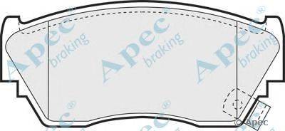 Комплект тормозных колодок, дисковый тормоз APEC braking PAD752