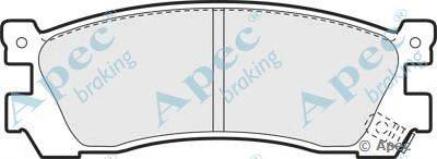 Комплект тормозных колодок, дисковый тормоз APEC braking PAD883