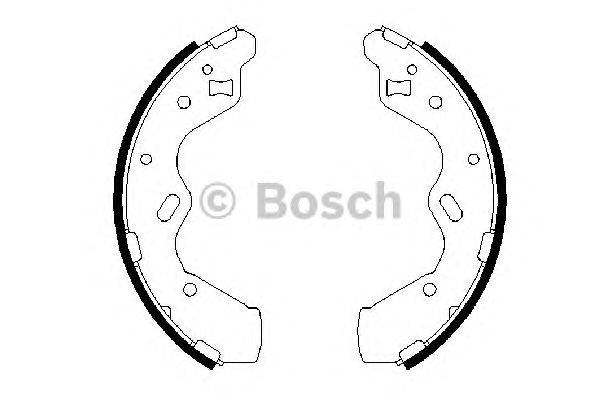 Комплект тормозных колодок BOSCH 0 986 487 653