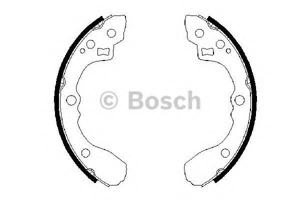 Комплект тормозных колодок BOSCH BS906