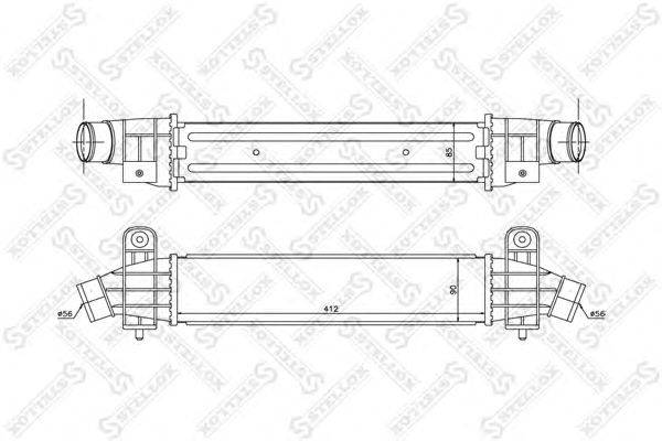 Интеркулер STELLOX 10-40132-SX