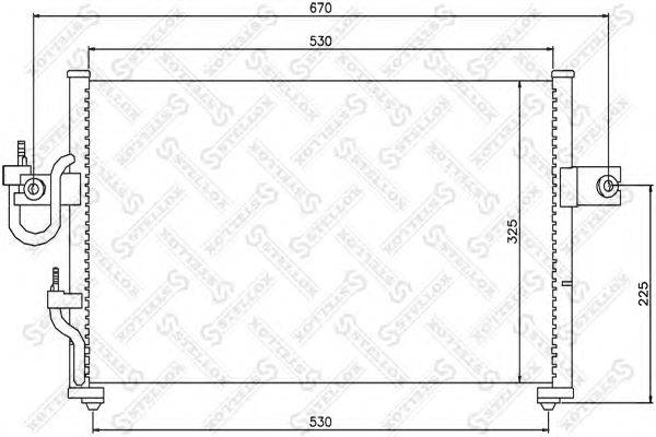 Конденсатор, кондиционер STELLOX 10-45098-SX