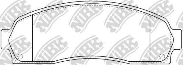 Комплект тормозных колодок, дисковый тормоз NiBK PN0378