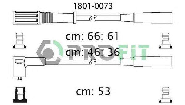Комплект проводов зажигания PROFIT 18010073