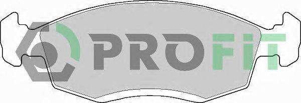 Комплект тормозных колодок, дисковый тормоз PROFIT 5000-0579