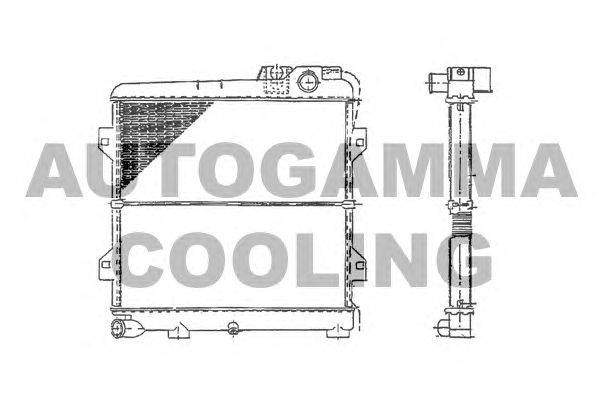 Радиатор, охлаждение двигателя AUTOGAMMA 100115
