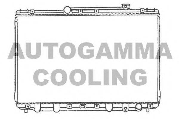 Радиатор, охлаждение двигателя AUTOGAMMA 100991