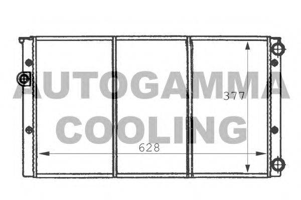 Радиатор, охлаждение двигателя AUTOGAMMA 101057