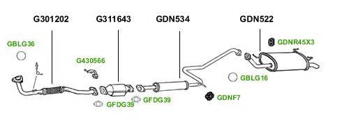 Система выпуска ОГ GT Exhaust 1370