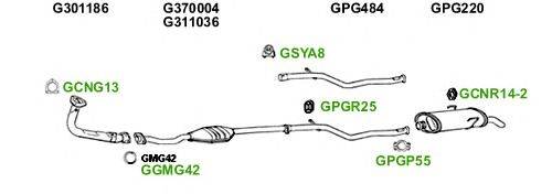 Система выпуска ОГ GT Exhaust 1468