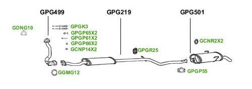 Система выпуска ОГ GT Exhaust 1489