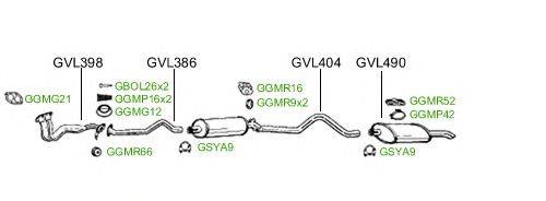 Система выпуска ОГ GT Exhaust 2340