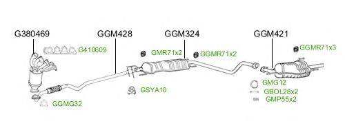 Система выпуска ОГ GT Exhaust 2460