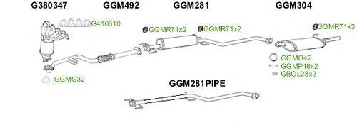 Система выпуска ОГ GT Exhaust 2649