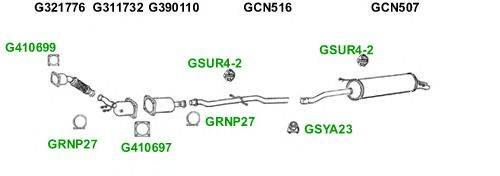 Система выпуска ОГ GT Exhaust 2988