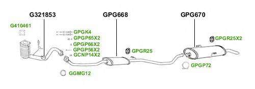 Система выпуска ОГ GT Exhaust 4388