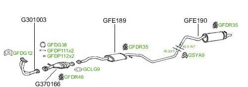 Система выпуска ОГ GT Exhaust 504