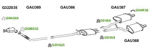 Система выпуска ОГ GT Exhaust 6026