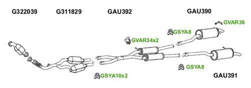 Система выпуска ОГ GT Exhaust 6066