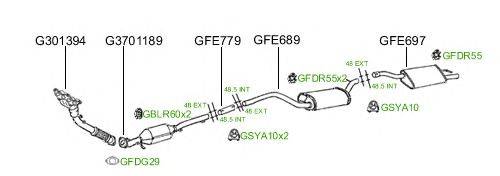 Система выпуска ОГ GT Exhaust 636