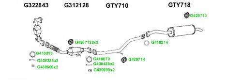 Система выпуска ОГ GT Exhaust 8229