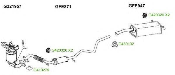Система выпуска ОГ GT Exhaust 9489