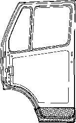 Дверь, кузов VAN WEZEL 3070271