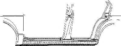 Накладка порога VAN WEZEL 5811.02
