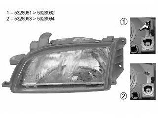 Основная фара VAN WEZEL 5328962