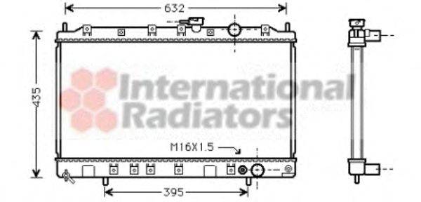 Радиатор, охлаждение двигателя NRF 53297